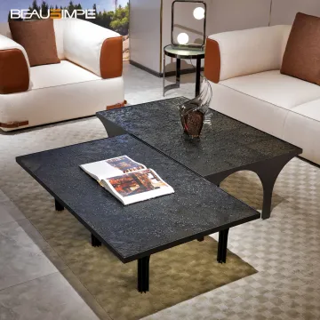 Modern Living Room Coffee Table in Tea Color