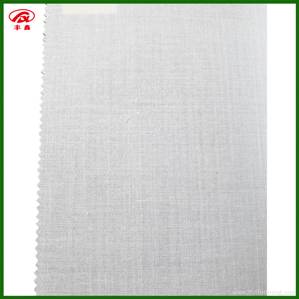 Cotton Fabric Fusible Shirt Collar Fusing Interlining