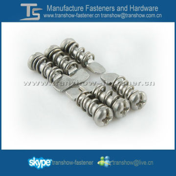 cross pan head pins with spring