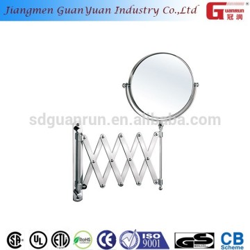 shaving cosmetic wall mount bathroom magnifying scissor arms mirror