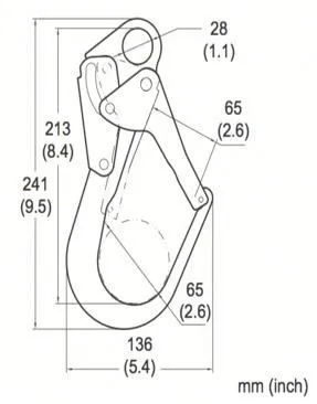 snap hook rigging hardware, climbing swivel hooks