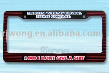 2011 newest USA plastic license plate frame