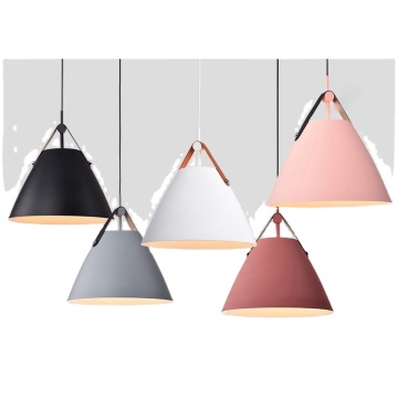 Chandelier segitiga sabuk multi -warna untuk ruang makan, belajar, dan kamar tidur