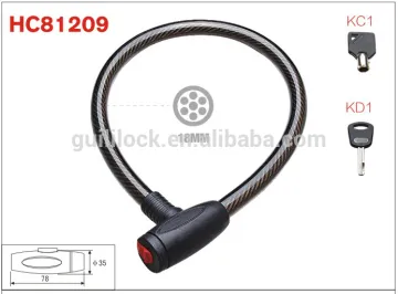 HC81209 steel 18mm cable cilinder anti thief lock