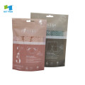 transparent compostable plastic packaging bag with logo for underwear