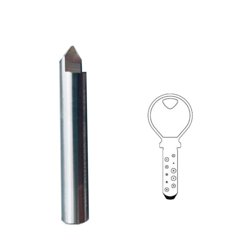 Dimple cutter for manual key machine