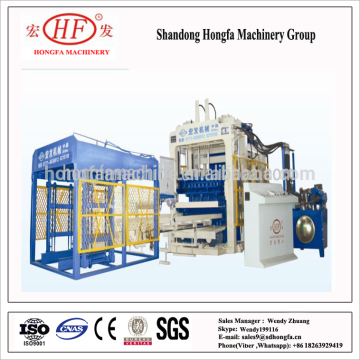 QT12-15D Cement or concrete hydraulic full automatic brick making machine manufacturing plant