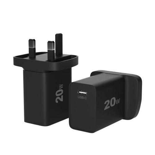 Phone Accessaries QC3.0 Type-C 2-ports USB Wall Charger