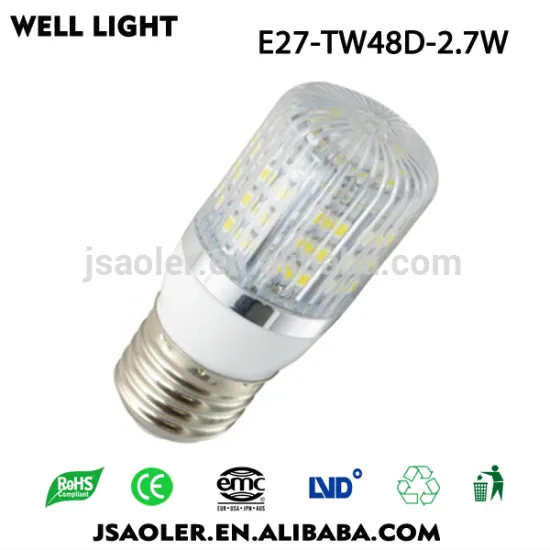G9 GU10 E27 E14 E27-TW48D Epistar Stripes Cover LED Bulb corn light