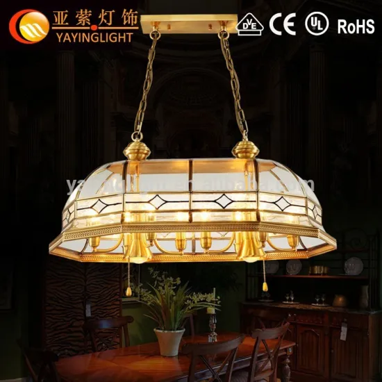 Copper restaurant chandelier ,Glass Copper restaurant interior decorative chandelier