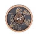 Horloge murale engrenage motif oiseau rustique 14 pouces