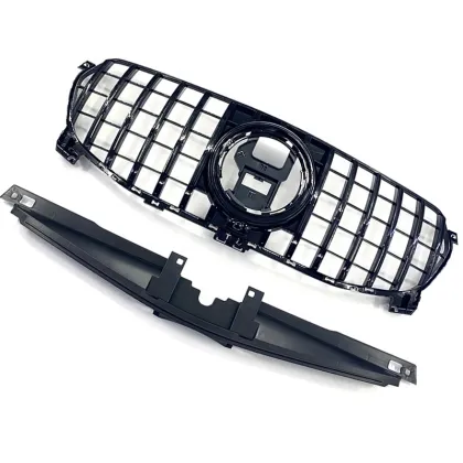Black GT Model Car Grille for Mercedes Benz W167 GLE Class 2020-2022