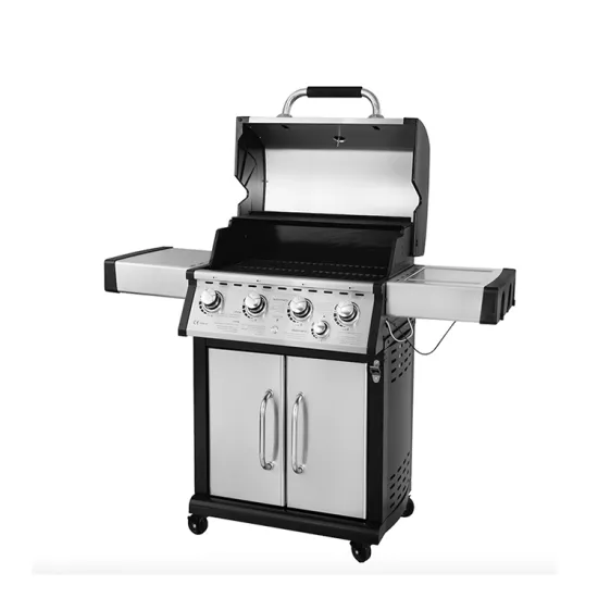 The Grill With Black Cast Aluminum End And Double Cover Applicable To Restaurant Grill