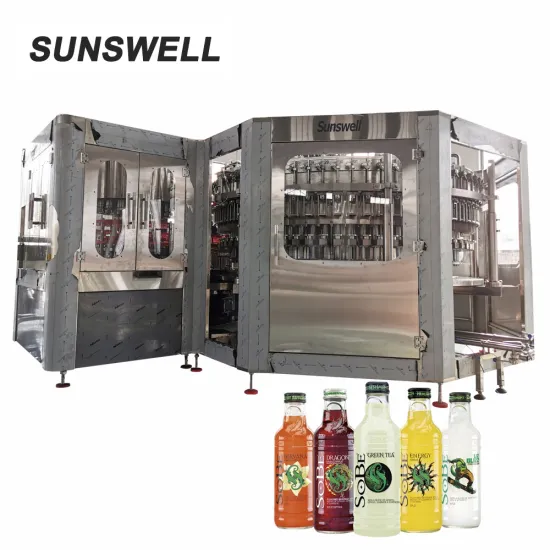Automatic Glass Bottle Beer bottle filling capping machine