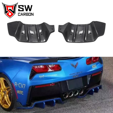 High Quality Carbon Fiber Rear Diffuser for Chevrolet Corvette C7 Z06