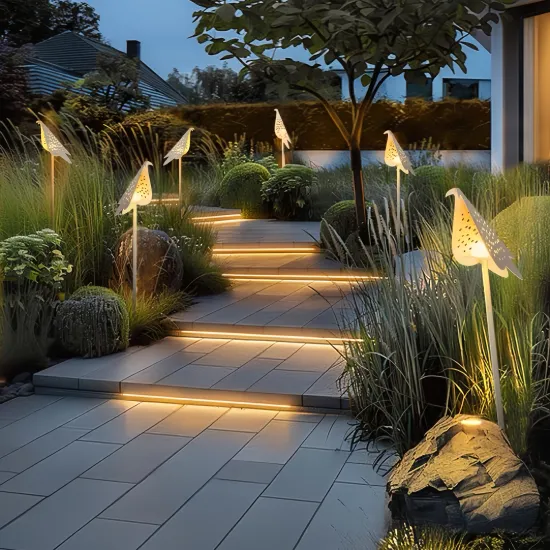Modern LED Path Lights: Artistic Pigeon and Seagull Design for Community, Grass, Landscape, and Lawn Illumination