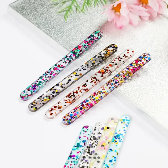 Wholesale Reusable Acrylic Popsicle and Ice Cream Mold Sticks - 4.5 Inch Cake Display for Home Parties and DIY Projects