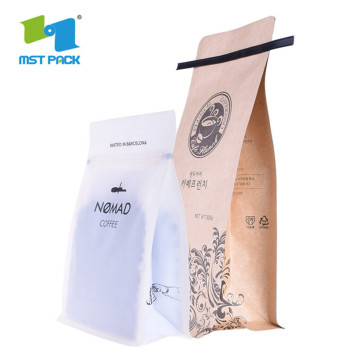 Eco Friendly Kraft Paper Coffee / Herbes Bag Factory