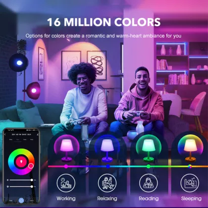 WIFI Smart LED Light - Fxpot Smart LED Bulb with RGB Dimming, Alexa Compatible, 10W Home Decor Lighting