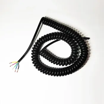 5Core 0.25mm² Roller Garage Door Curly Flex Cable - Electrical Spiral Retractable Coil Cord