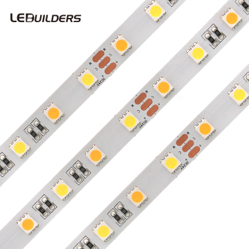 Dual CCT Tunable White LED Strip 5050, 60LEDs, 14.4W/m - China Factory