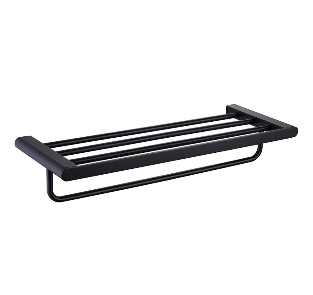 Ausgezeichnete Matt Black Wall Mount Handtuchregal