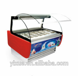 China OEM factory 12pans ice cream showcase