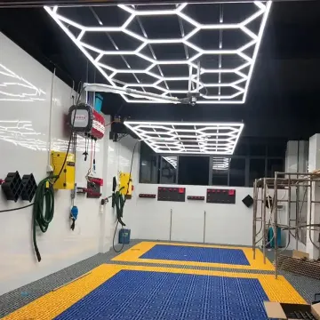 Fast Shipping LED Hexagon Garage Light - Honeycomb Design