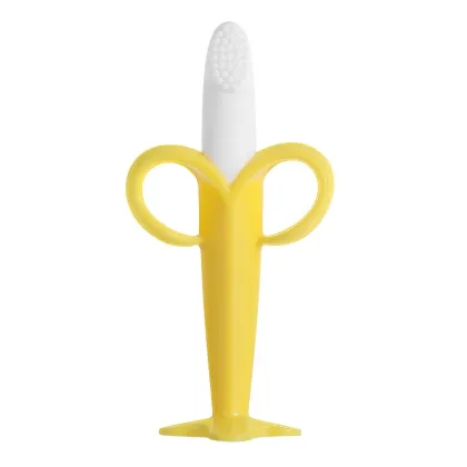 Wholesale Silicone Baby Toothbrush Teether Toys - Banana Fruit Design