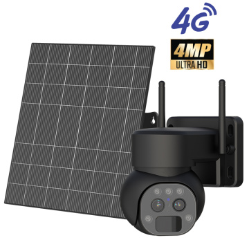 Y9 Dual Lens 5W Panneau solaire Panneau Battery Propulsé à carte SIM OUTDOOR PTZ DOME CAME CCAMPRE CCTV CCTV