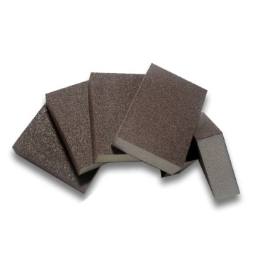 Multi-Purpose Aluminum Oxide Hard Sponge Sanding Block 70x100x25MM for Wood Furniture and Metal