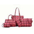 Fashion 4pcs lattice set lady Hand Bag