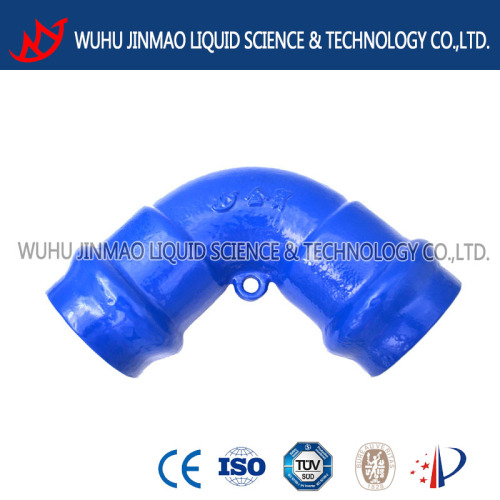 DN63 90 socket bend for PVC ductlie iron pipe fitting