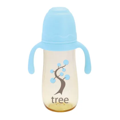 OEM/ODM PA baby bottle with straw and handle