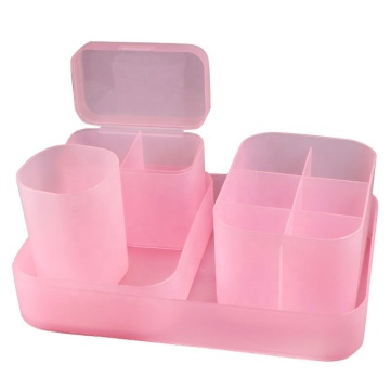 Makeup and Nail Storage Box Set: Organizer for Cotton Tools and Nail Jewelry