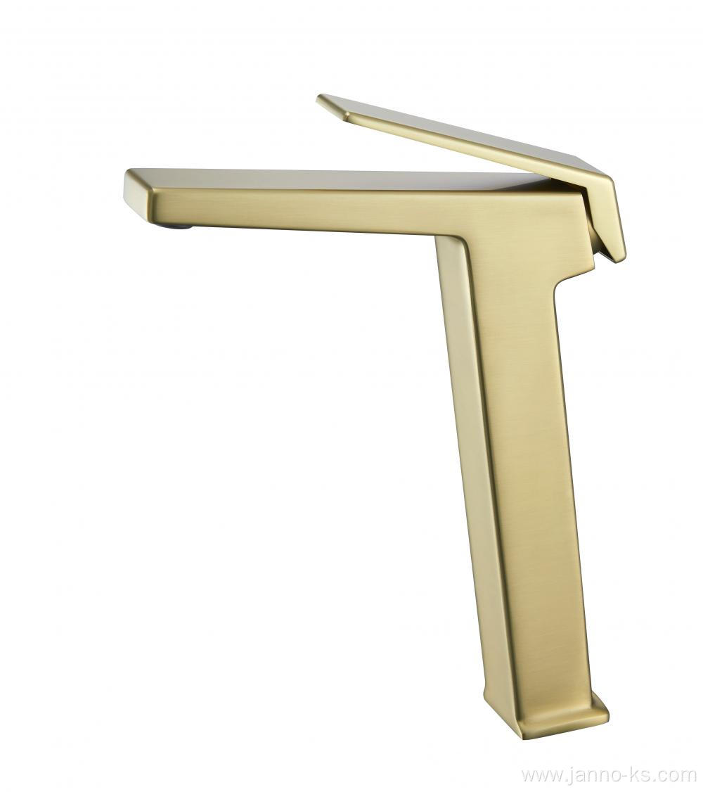 Brass Tall Faucet Single Handle Basin Mixer Tap