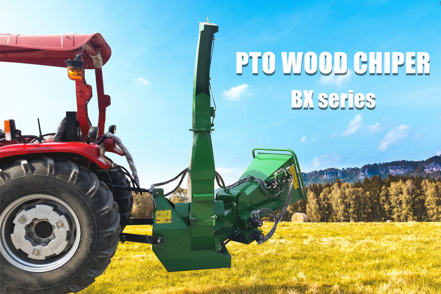 3 Point Hitch Pto Hydraulic Driven Disc Wood Chipper Bx42r/52r/62r/92r ...