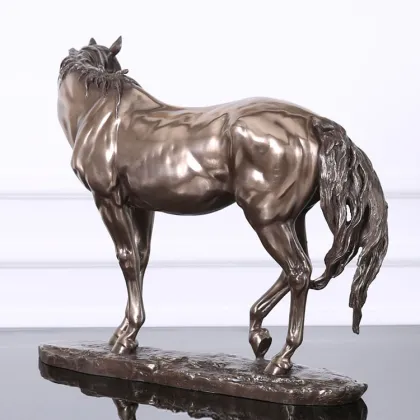 Hot sale resin horse sculpture little fiberglass horse statue
