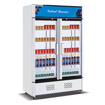 Hot Sale Commercial Upright Supermarket Freezer Showcase Fridge with Glass Door