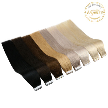 [Sale] Ugeat Tape in Human Hair Extensions Real Brazilian Hair 10P/20P/40P Machine Remy Silky Straight Seamless Skin Weft 2.5g/p