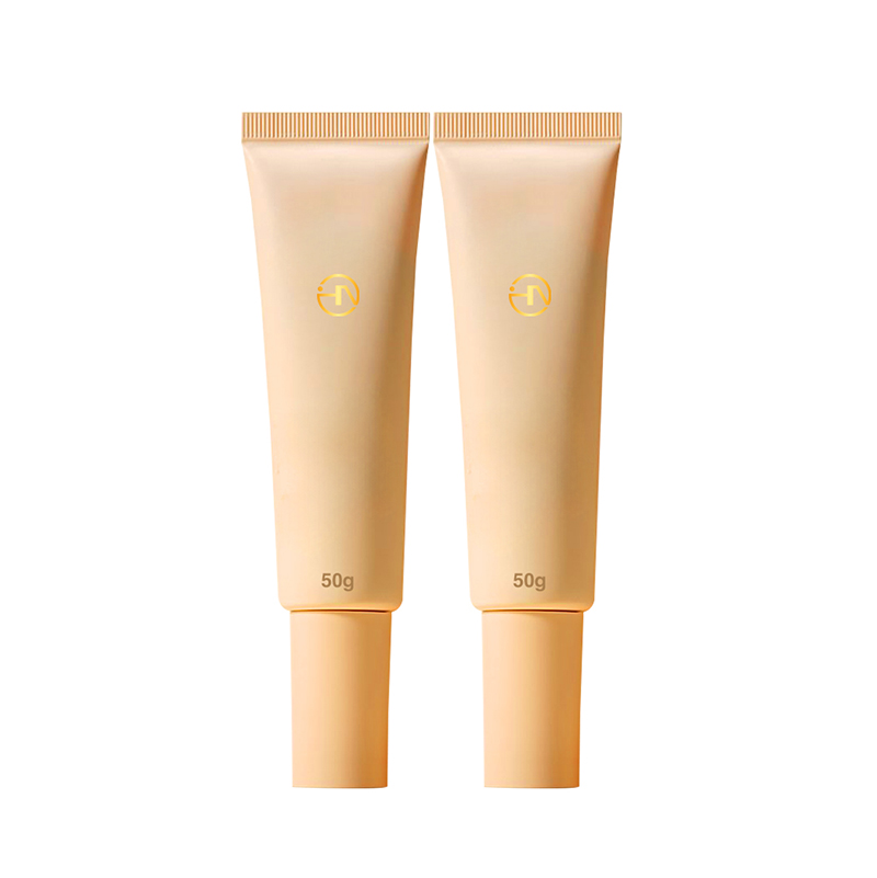 Empty 50g PE sunscreen pump bottle sunscreen packaging