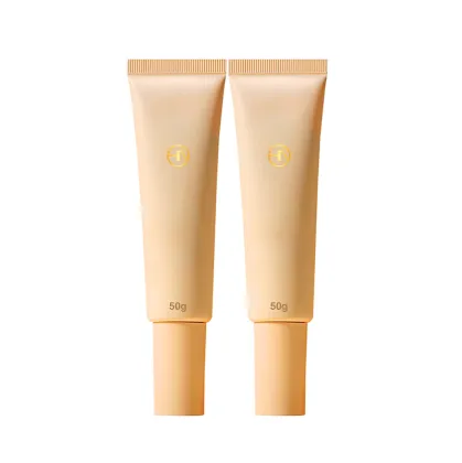Empty 50g PE sunscreen pump bottle sunscreen packaging