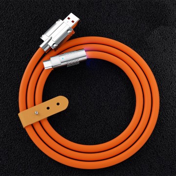 Cavo dati USB di tipo C di tipo all'ingrosso - silicone liquido in lega di zinco super veloce 1M