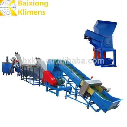 plastic cement bag recycling washing line/cement bag washing machine