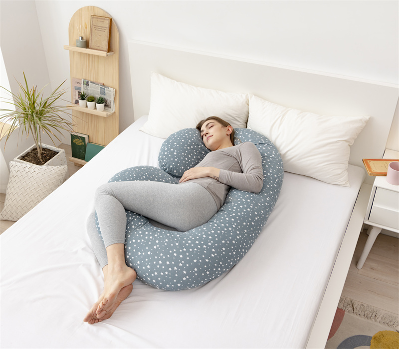 Almohada de cuerpo total de embarazo cómodo multifuncional