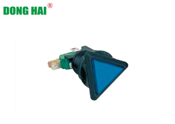 Blue Triangle Push Button Switch Lamp