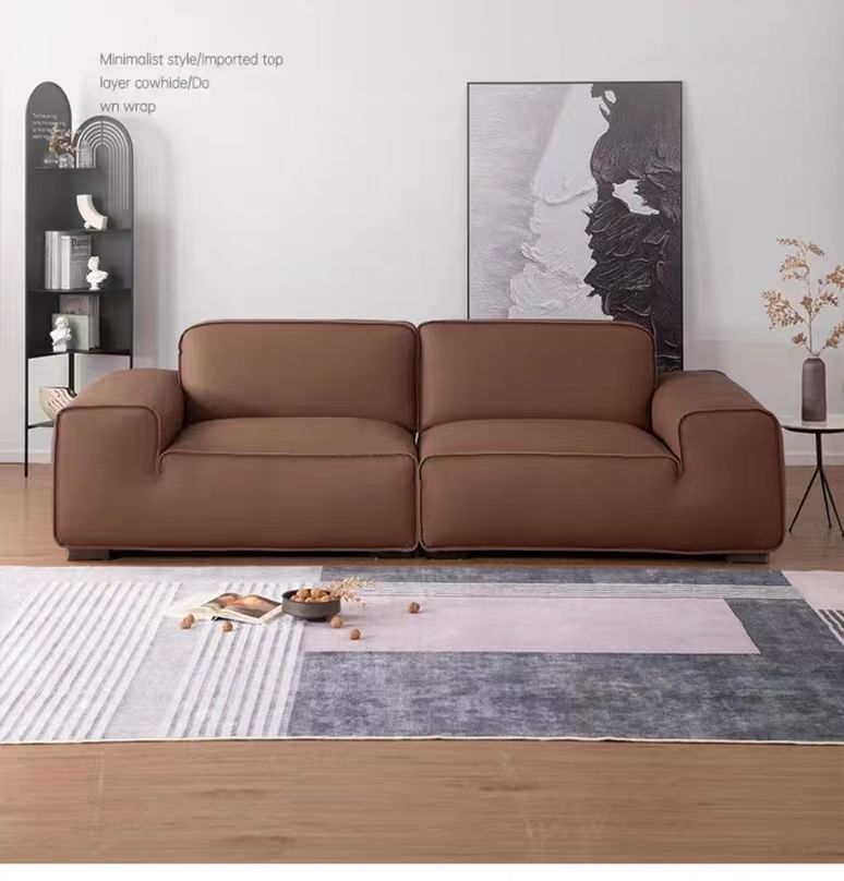 Desainer Italia Sofa Seater Seater Kanthi Armrests sing cocog