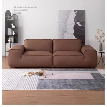 Italian Designer Two Seater Sofa with Matching Armrests Set