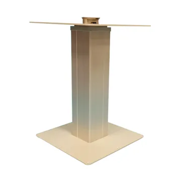 Square Base White Gas Lifting Two Joint Tatami Steel and Aluminum Coffee Table Base