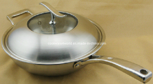 Stainless Steel Frying Pan (YJ-HLFP100)